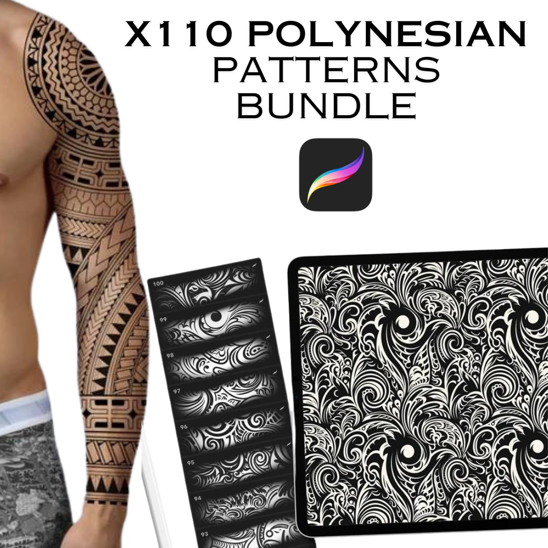 x110 Polynesian patterns bundle