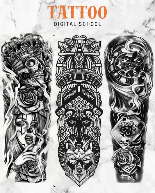 3 Popular Full Sleeve Tattoo Pack