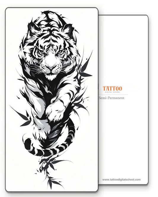 Charging Tiger Tattoo