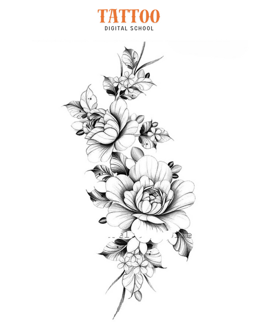 Bloom Cascade XL Tattoo