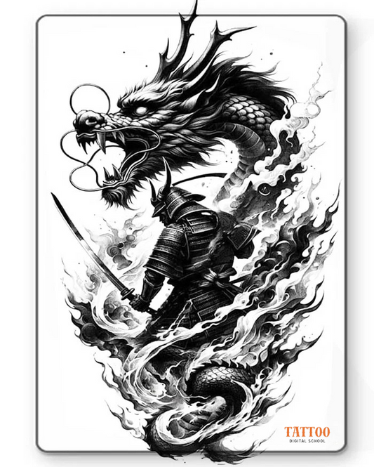 Dragon's Blade Half Sleeve