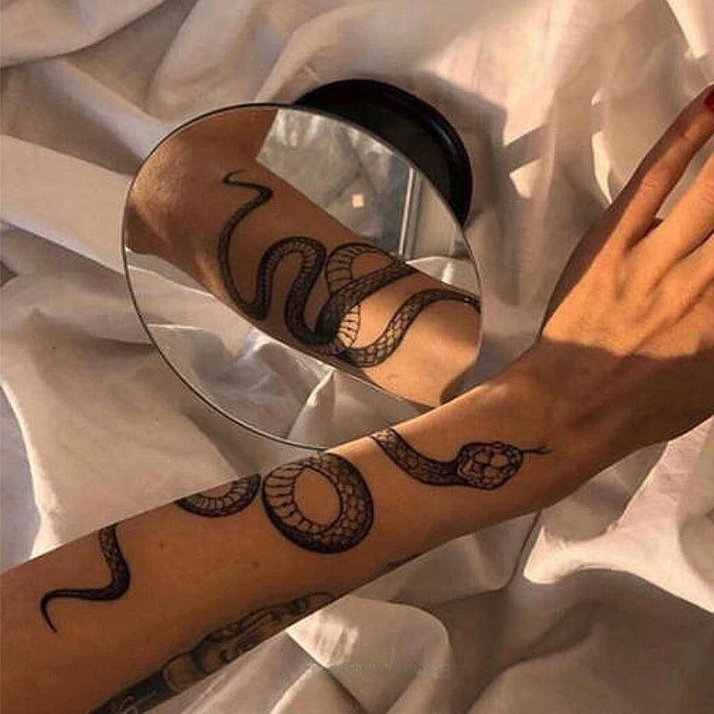 1x Snake Temporary Tattoo